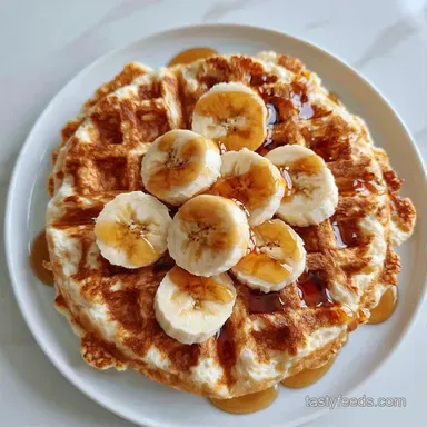 Banana Waffles in 25 Minutes Recipe Card