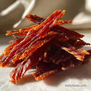 Turkey Jerky Recipe: Oven-Only Make-Ahead Recipe Card