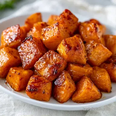 Honey Roasted Sweet Potatoes: Tender Recipe Card