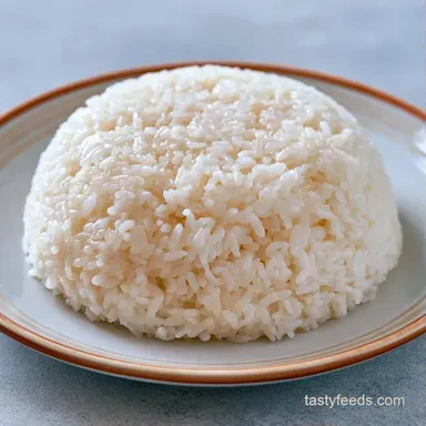 Japanese Sticky Rice for 4 Servings Recipe Card
