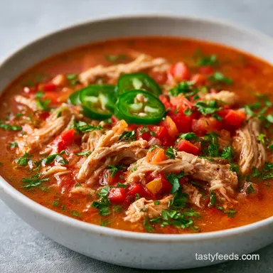 Keto Chicken Tortilla Soup: Smoky Recipe Card