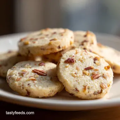 Maple Pecan Shortbread Cookies: 1 Hour 35 Min Recipe Card