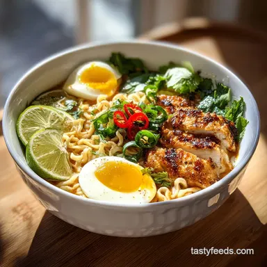 Marry Me Chicken Ramen Recipe in 25 Minutes Recipe Card