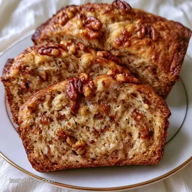 Banana Nut Bread with Sour Cream Recipe Card
