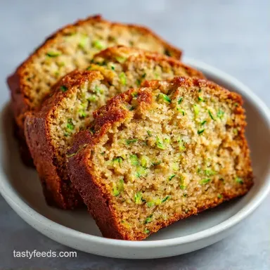 One Bowl Zucchini Banana Bread: Moist Recipe Card