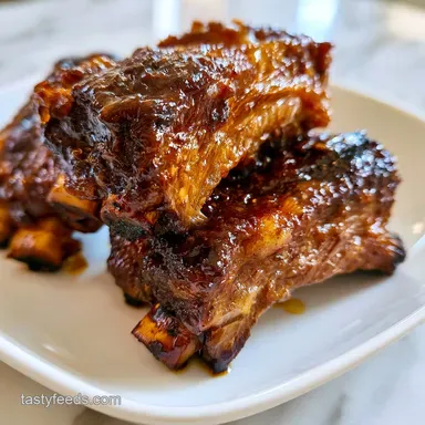 Oven Beef Back Ribs for 4: Tender Recipe Card