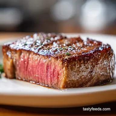 Pan Seared Steak for 2 Servings Recipe Card