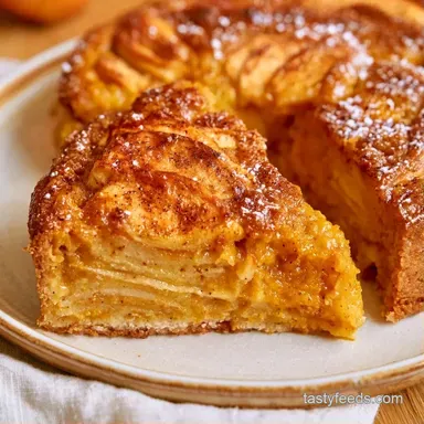 Pumpkin Apple Pie for 8 Slices Recipe Card