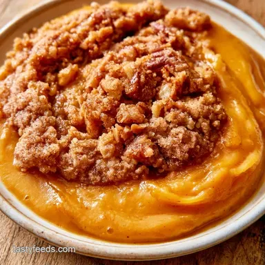 Pumpkin Dump Cake for 12 Servings Recipe Card