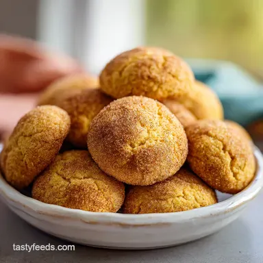 Pumpkin Snickerdoodle Cookies Recipe in 30 Minutes Recipe Card