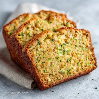 Rich Buttery Zucchini Bread: Moist Recipe Card