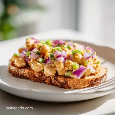 Chickpea Salad Sandwich in 10 Minutes Recipe Card