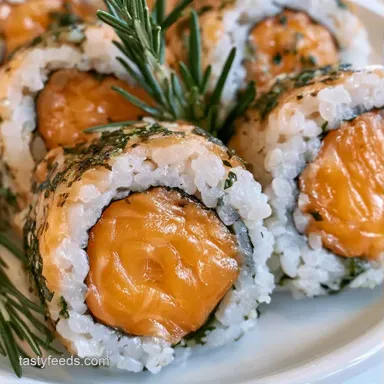 Smoked Salmon Sushi in 30 Minutes Recipe Card