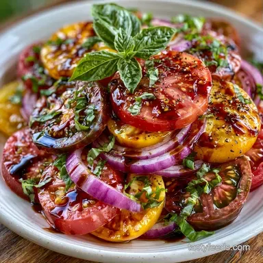 Summer Tomato Side Dish in 15 Minutes Recipe Card