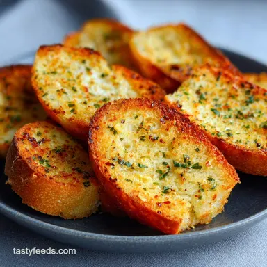 The Best Garlic Bread Recipe in 25 Minutes: Crispy and Golden Recipe Card