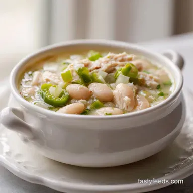 White Bean Chili in 45 Minutes Recipe Card