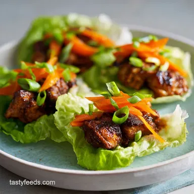 Whole30 PF Changs Lettuce Wraps: 25 Min Recipe Card