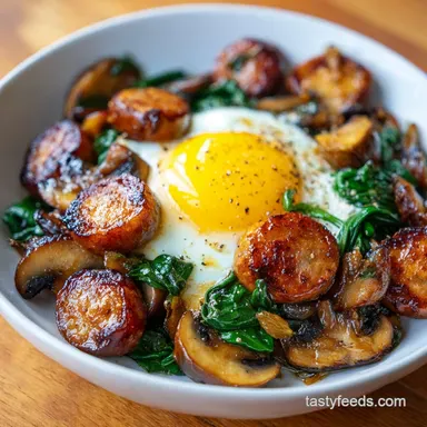 Whole30 Sausage Egg Bake in 50 Minutes Recipe Card