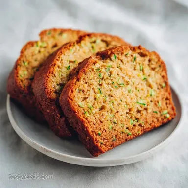 Zucchini Banana Loaf with Olive Oil Recipe Card