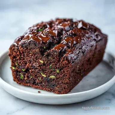 Zucchini Bread with Chocolate Chunks Recipe Card