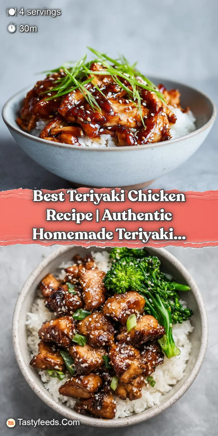 Close-up of a succulent, glazed teriyaki chicken thigh with a rich, dark caramelization and juicy texture, glistening unde...