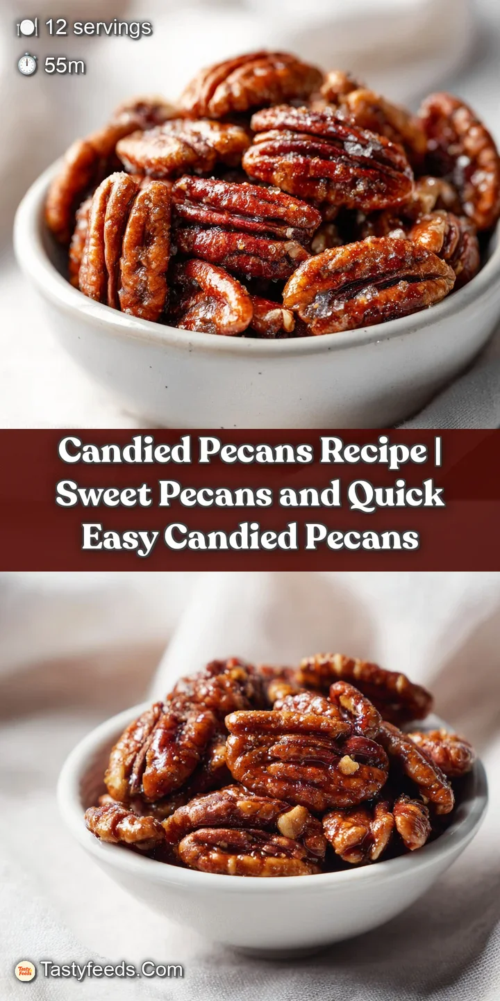 Close-up of a single, perfectly glazed pecan, highlighting its brittle, shattering crust and deep amber shine.