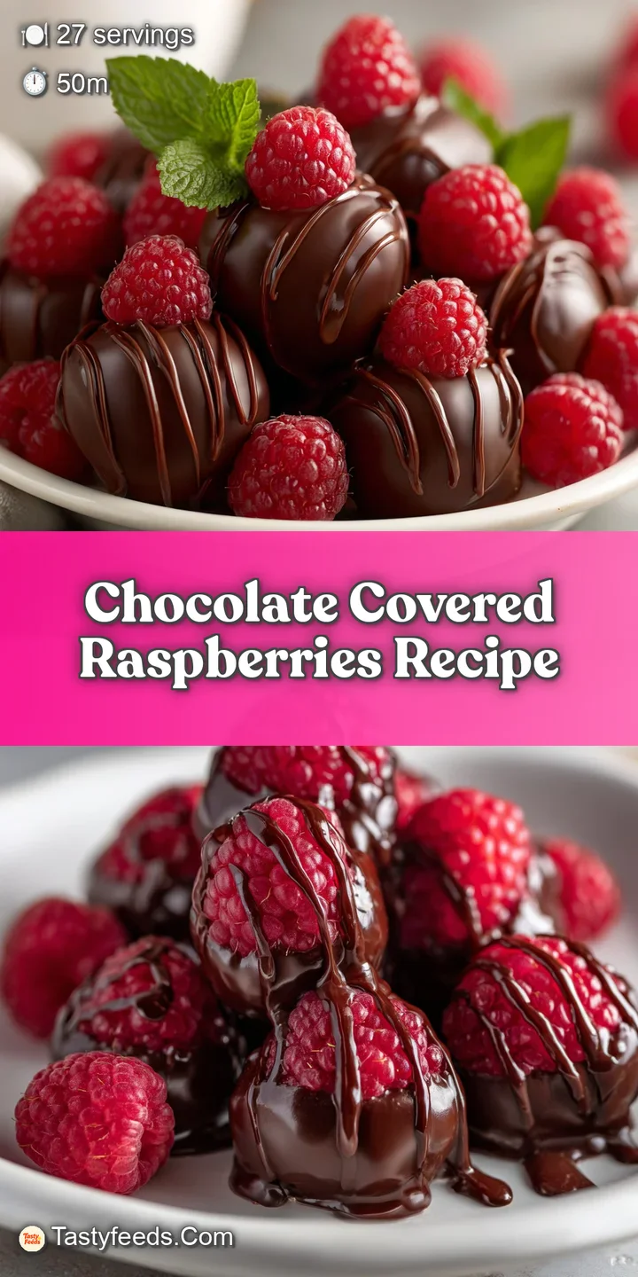 Close-up reveals glistening, cracked dark chocolate coating a fresh raspberry, highlighting its juicy texture and vibrant ...