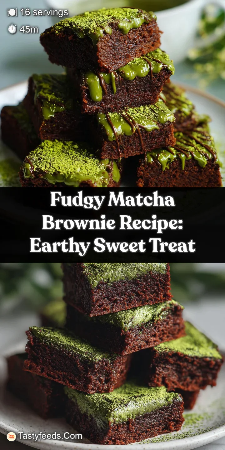 Close-up of a decadent matcha brownie, its fudgy texture and creamy white chocolate creating a tempting and visually stunn...