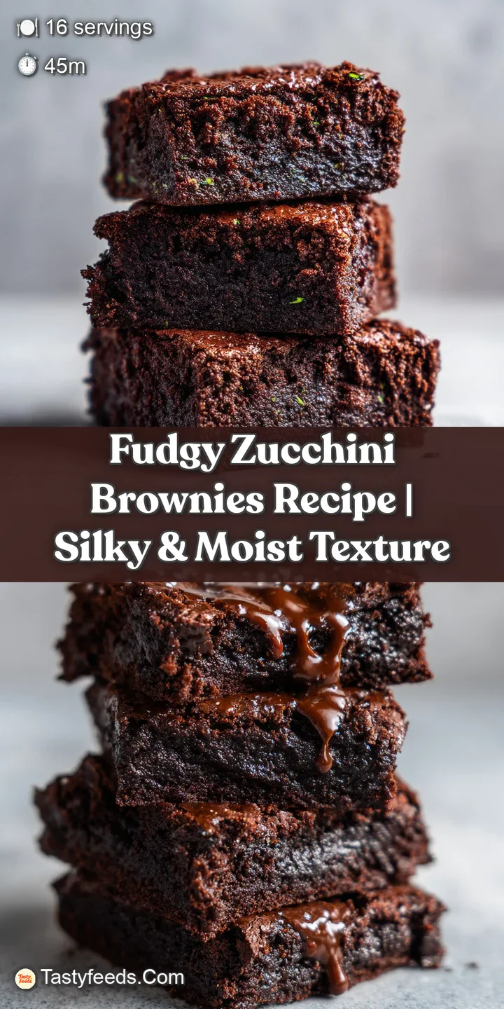 Close-up of a moist, dark chocolate zucchini brownie, revealing its fudgy texture and slightly cracked surface.