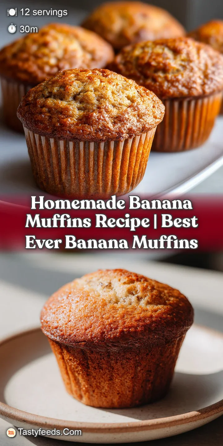 Close-up of a warm, fragrant banana muffin showcasing a moist crumb and hints of caramelized sweetness. Delicious, homemad...