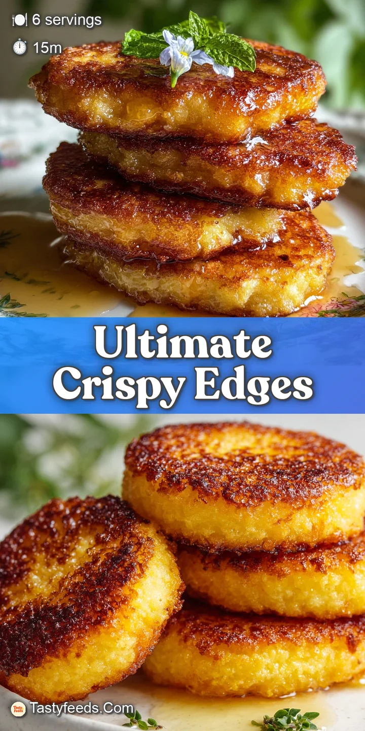 Close-up reveals the crispy, slightly charred texture of a baked hoe cake. Buttermilk batter creates a perfect golden-brow...