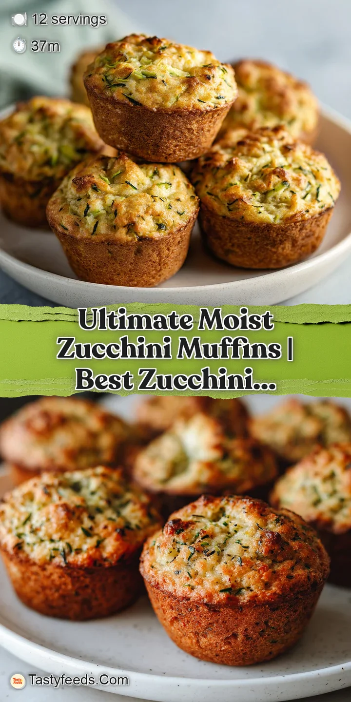 Close-up of a tender zucchini muffin revealing flecks of green zucchini and a perfectly domed, golden-brown top.