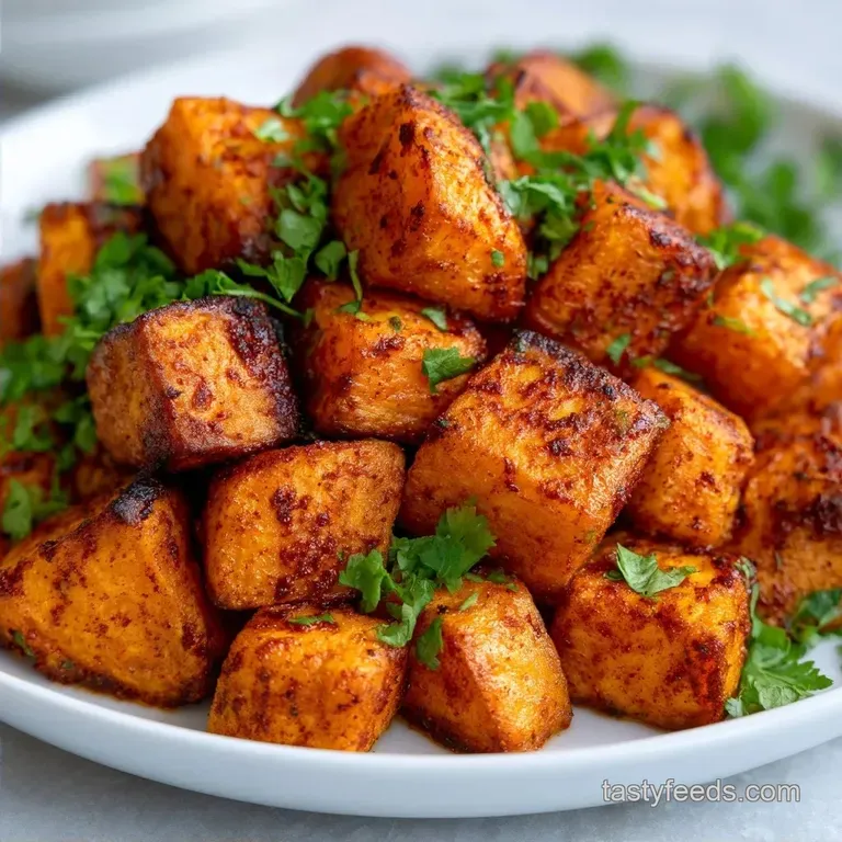Perfect Air Fryer Roasted Sweet Potatoes: Crispy and Smoky