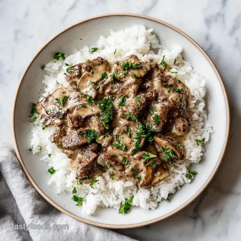 Best Beef Stroganoff: Creamy and Velvety