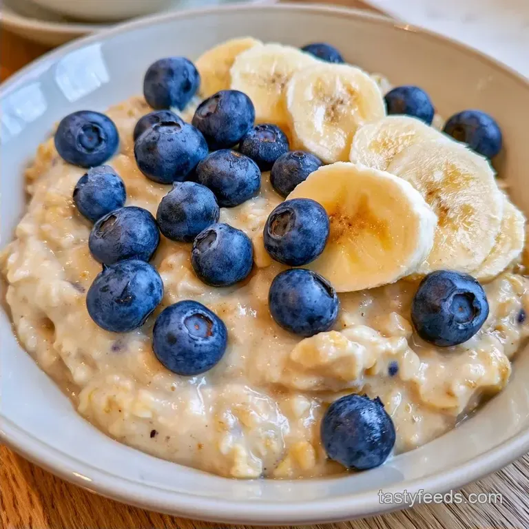 Blueberry Banana Oats with Greek Yogurt