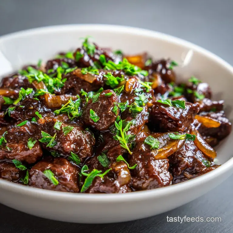 Boeuf Saut&eacute; Aux Oignons: Silky Beef