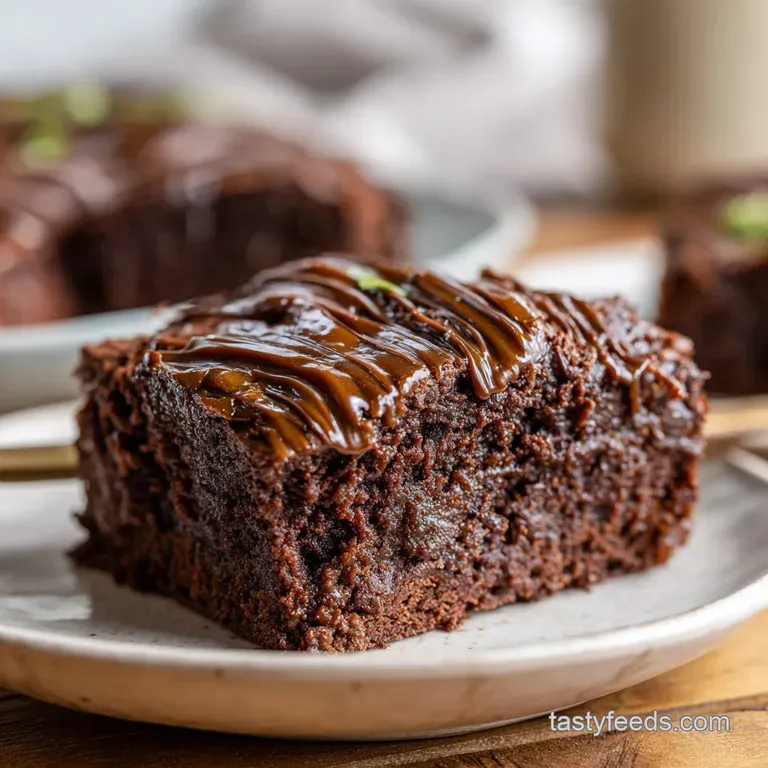 Salted Caramel Zucchini Brownies: Fudgy & Moist