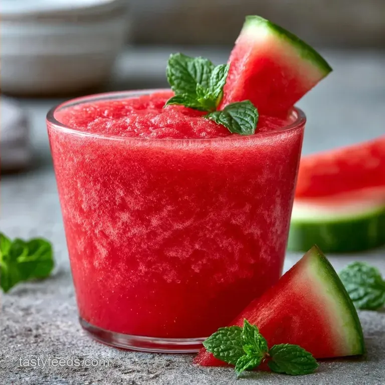 Chilled Summer Watermelon Drink with Ginger