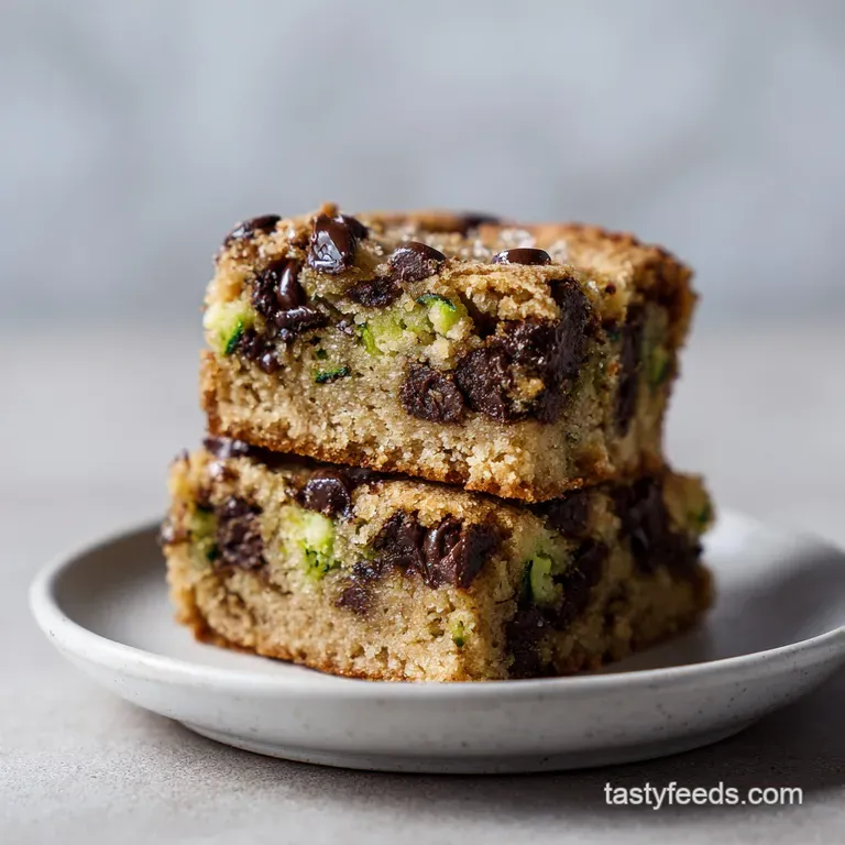 Chocolate Chip Zucchini Cookie Bars