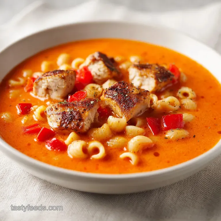 Creamy Cajun Chicken Pasta Soup: One-Pot Dinner