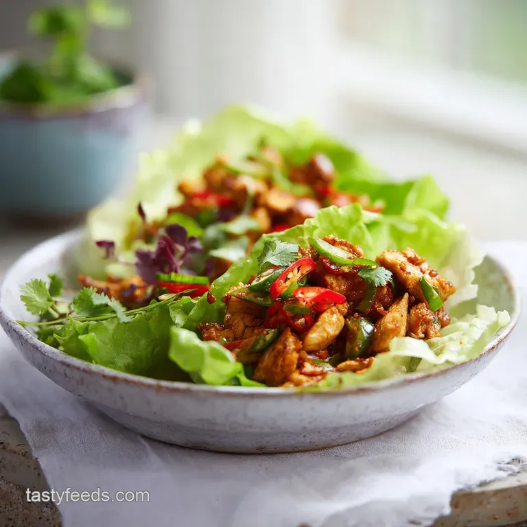 Easy Chicken Lettuce Wraps: Quick and Savory