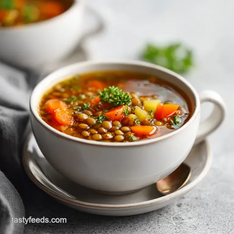 Easy Homemade Lentil Soup: Velvety and Flavorful
