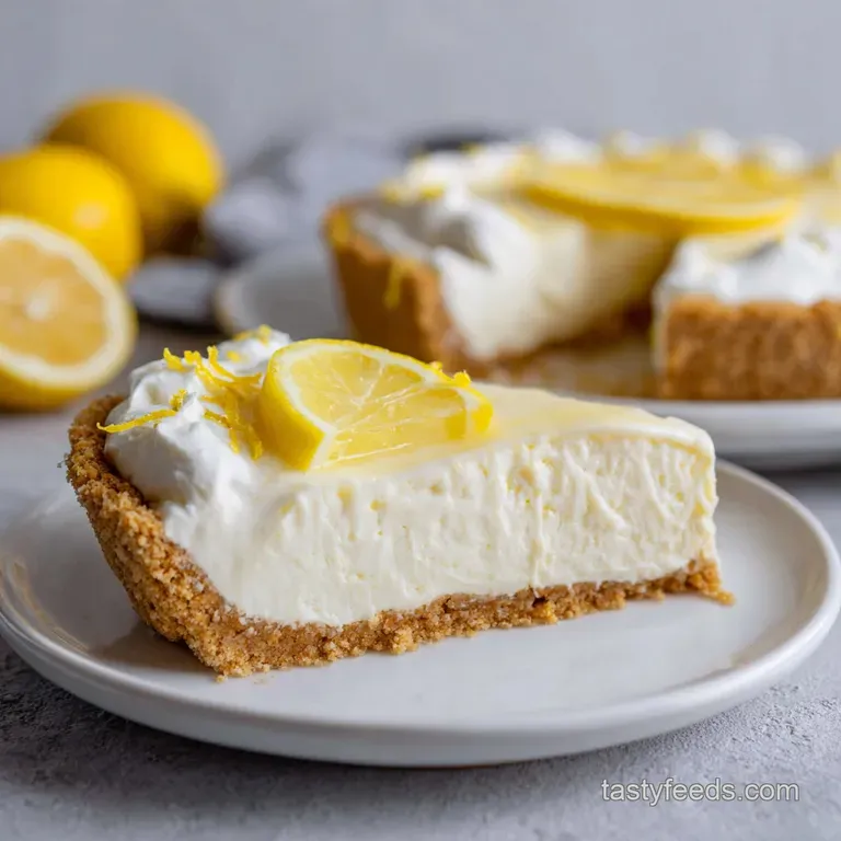 Easy No Bake Lemon Pie: Creamy and Refreshing