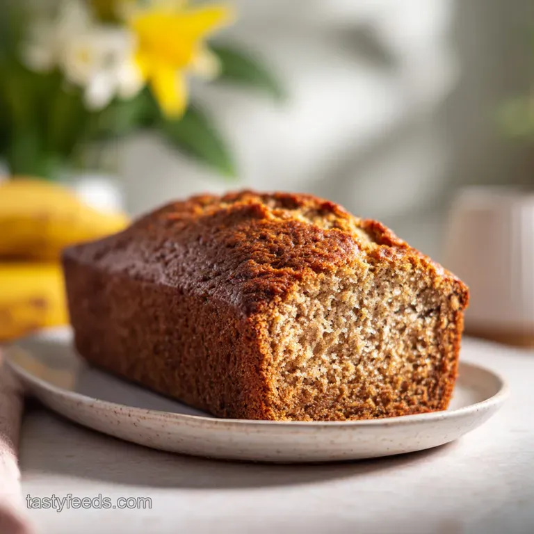 Easy Banana Bread: Moist and Velvety Loaf