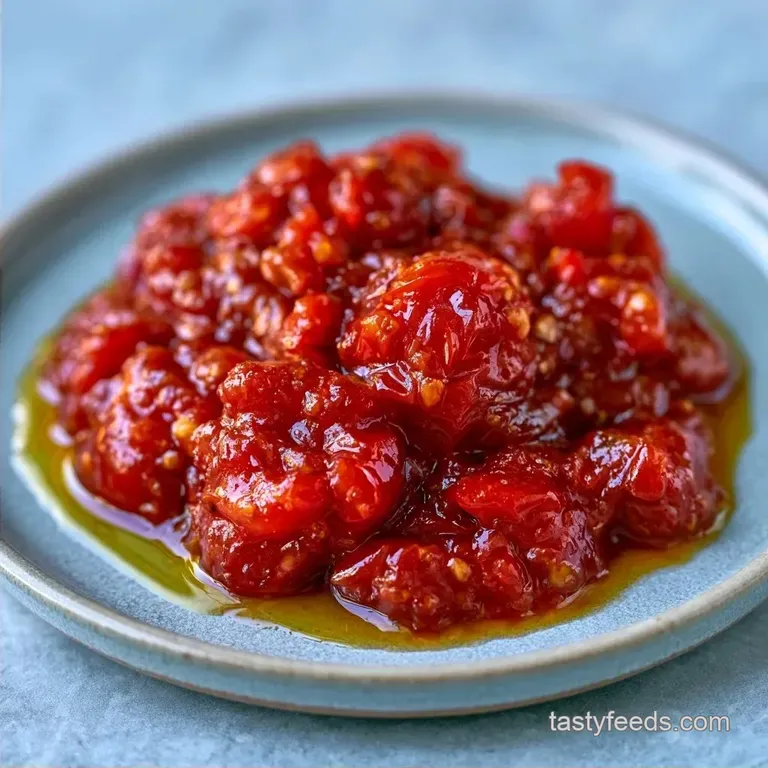 Fresh Garden Tomato Sauce with Garlic