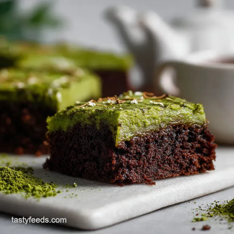 Fudgy Matcha Brownie Recipe