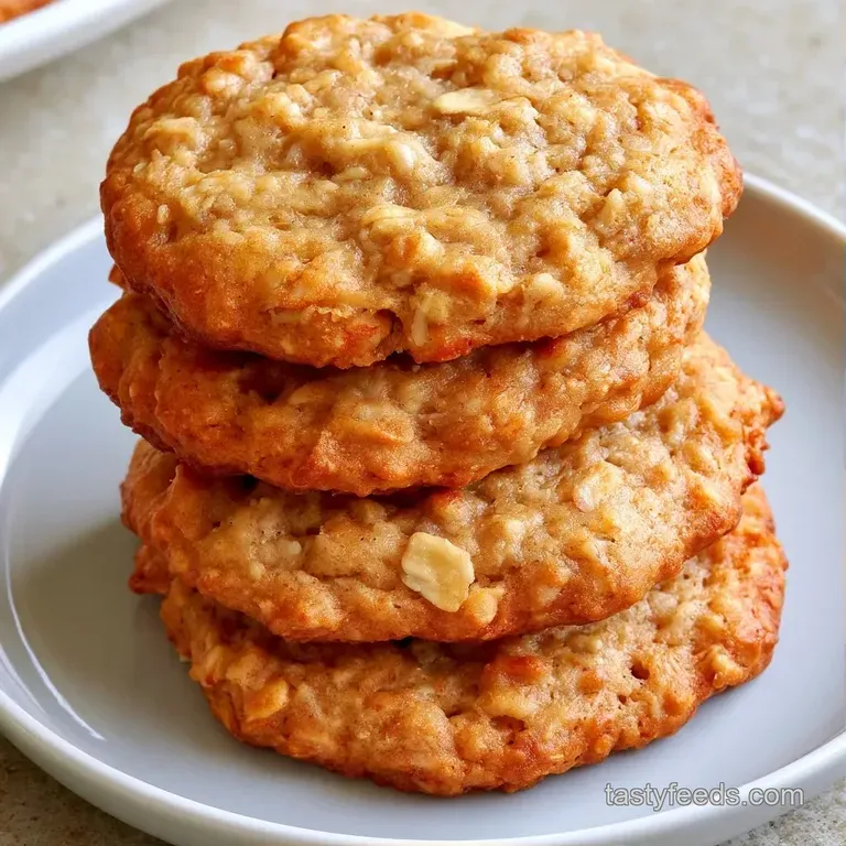 A stack of soft, tan-colored cookies on a white ceramic plate garnished with fresh banana slices and mint leaves.
