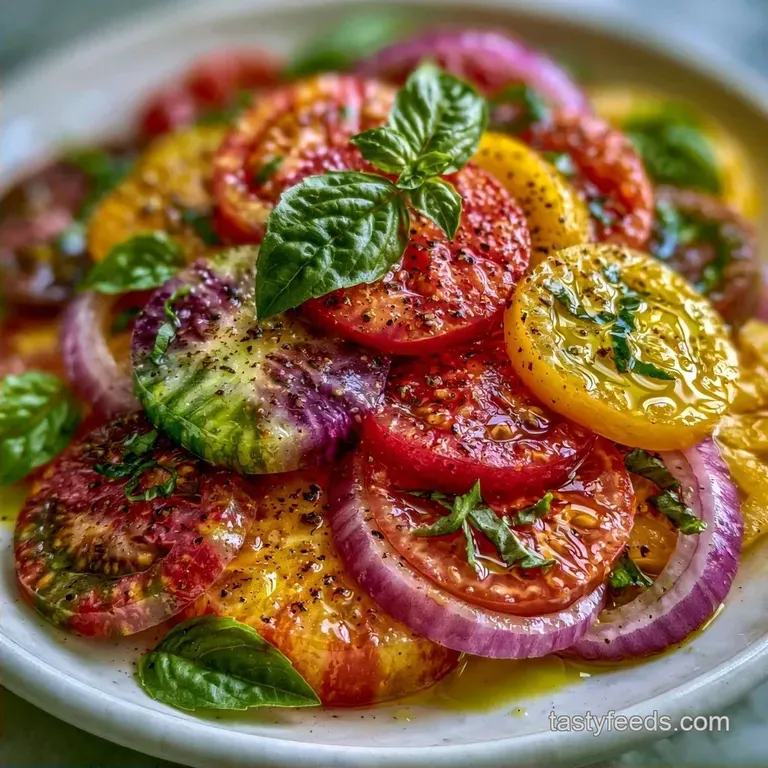 Heirloom Tomato Salad with Fresh Basil