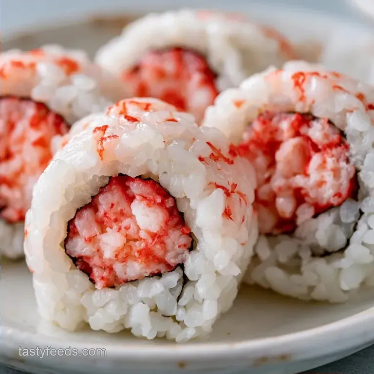 Imitation Crab Sushi: Creamy and Crisp