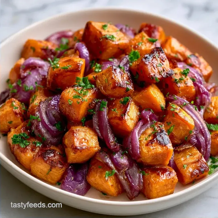 Healthy Indian Sweet Potato Hash: Crispy and Bold
